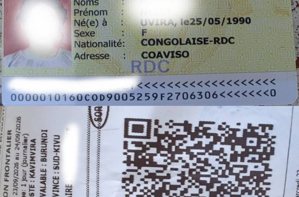 RDC–BURUNDI : DOSSIER 📁  LE JETON TRANSFRONTALIER AU SERVICE DE LA FACILITATION DE LA MOBILITÉ DES PETITS COMMERÇANTS, LE MOUVEMENT CITOYEN MACHOZI YA RAÏYA SALUE CETTE POLITIQUE MIGRATOIRE.